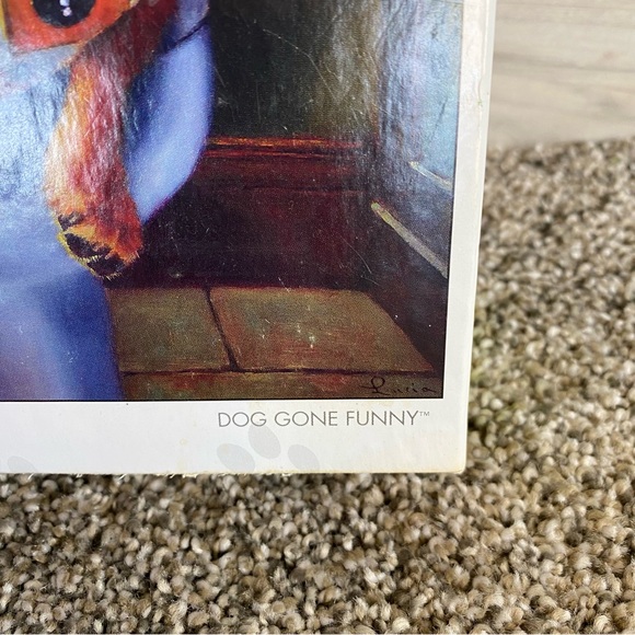 NIB Buffalo Games Dog Days Dog Gone Funny Toilet 750 Piece Jigsaw Puzzle 24 x 18 - Picture 6 of 7